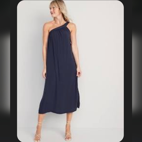 Old Navy One-Shoulder Midi Shift Dress - Picture 1 of 1